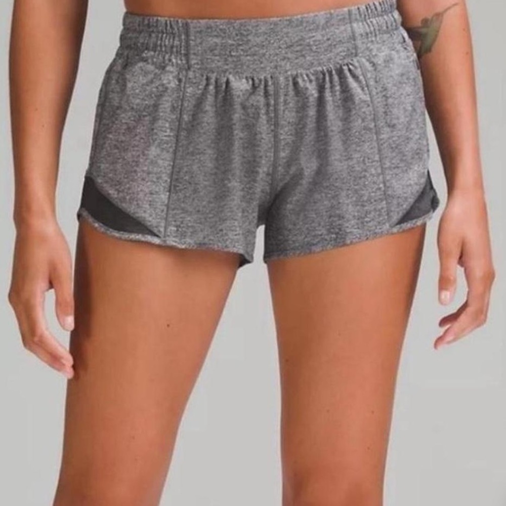 Lululemon Athletica Gray Athletic Shorts Lightweight Breathable 2.5 in